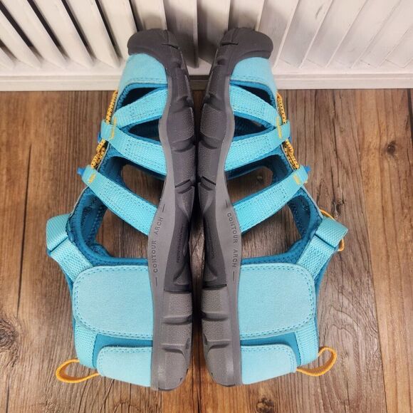 Keen Seacamp II CNX Waterpoof Sport Sandals Youth Size 6 Fjord Blue Closed Toe - Picture 6 of 11